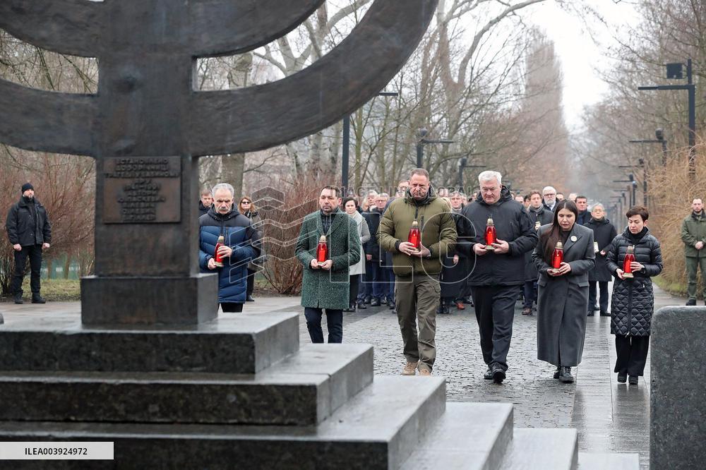 President of Ukraine Volodymyr Zelenskyy honors memory of Holocaust victims
