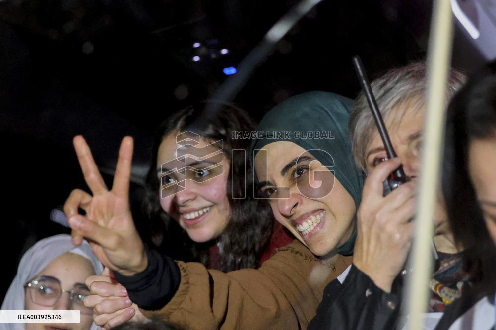 90 Prisoners Released by Israel - West Bank