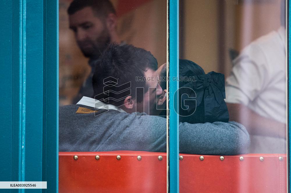 Dua Lipa and Callum Turner Enjoy a Romantic Lunch - Paris