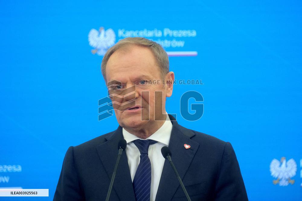 Justin Trudeau and Donald Tusk Meet - Warsaw