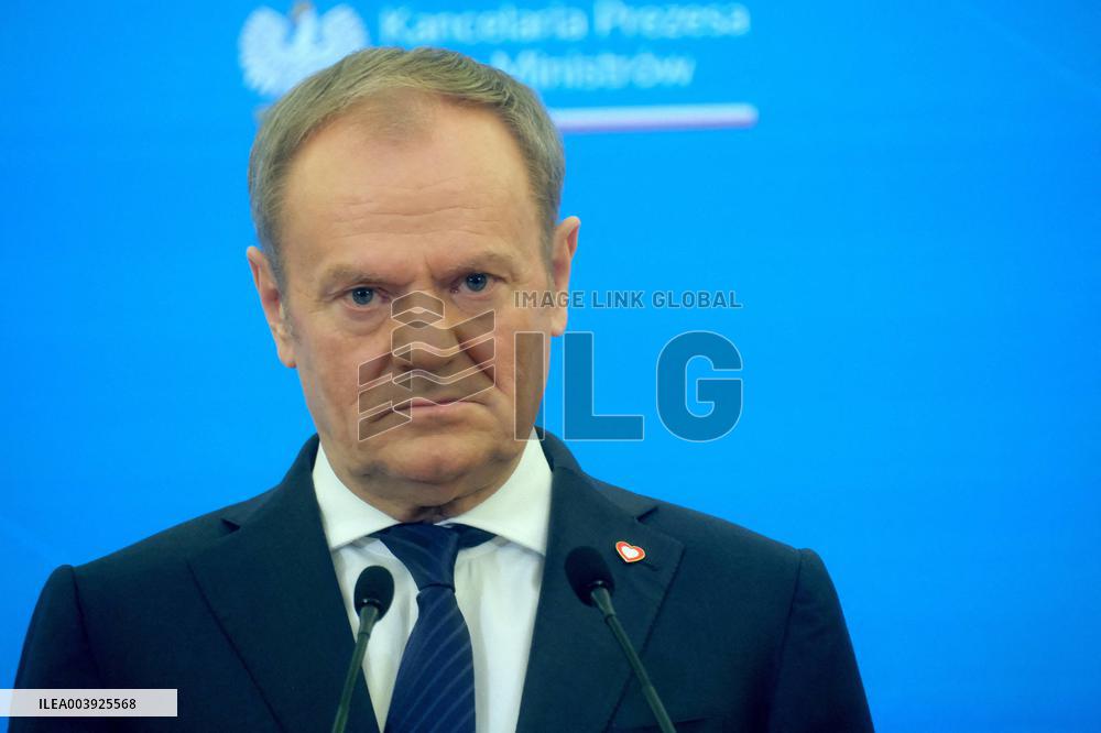 Justin Trudeau and Donald Tusk Meet - Warsaw