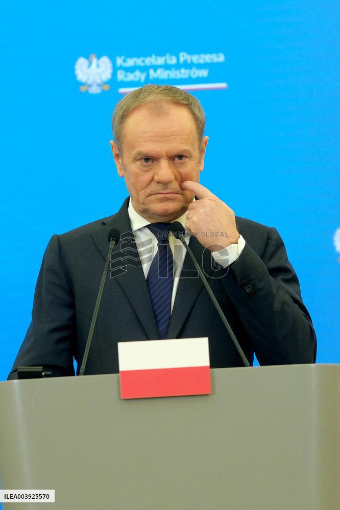 Justin Trudeau and Donald Tusk Meet - Warsaw