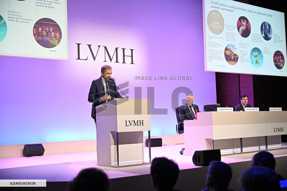 Luxury Group LVMH Group's 2024 Annual Results - Paris