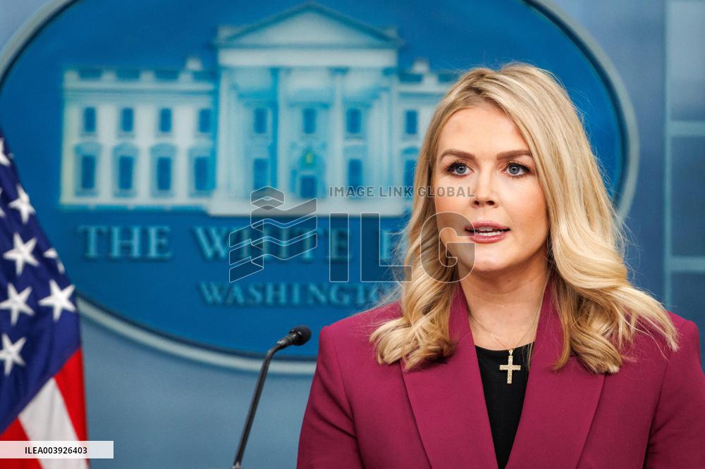 White House Press Secretary Karoline Leavitt Holds First Daily Press Briefing