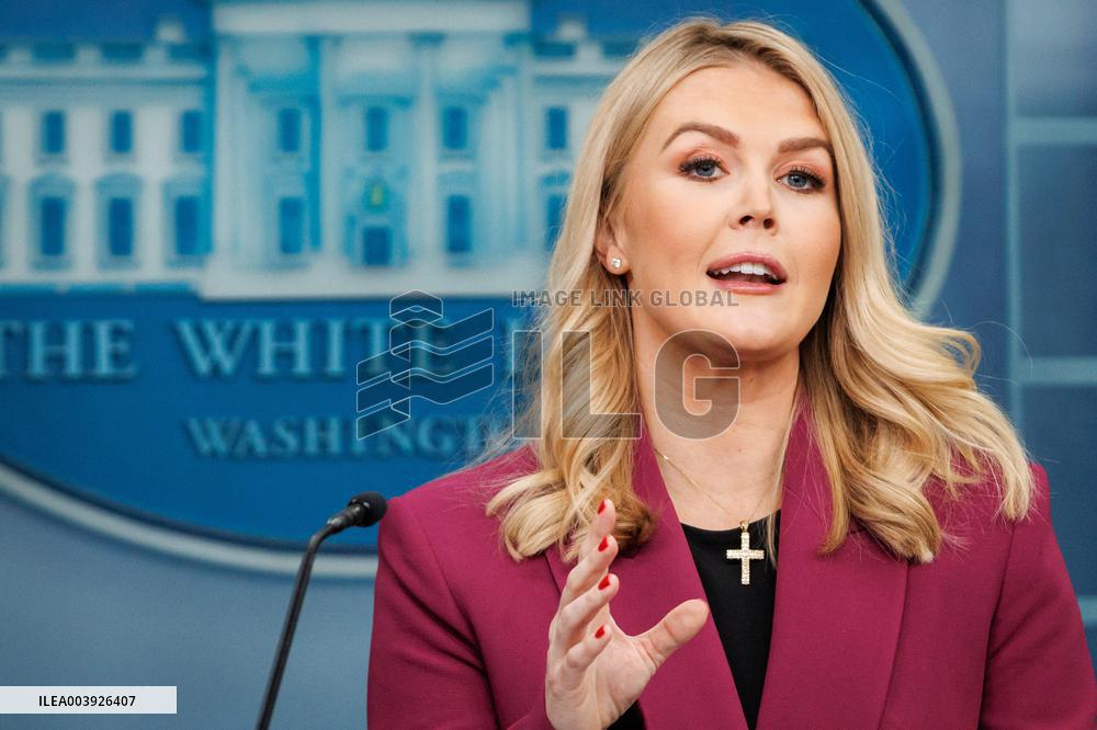 White House Press Secretary Karoline Leavitt Holds First Daily Press Briefing