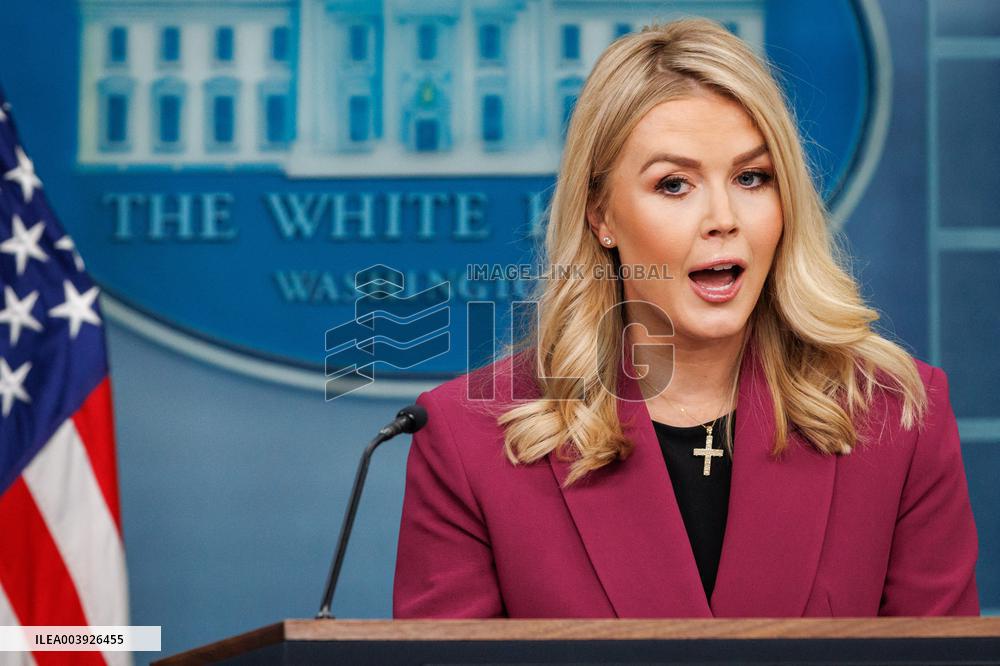 White House Press Secretary Karoline Leavitt Holds First Daily Press Briefing