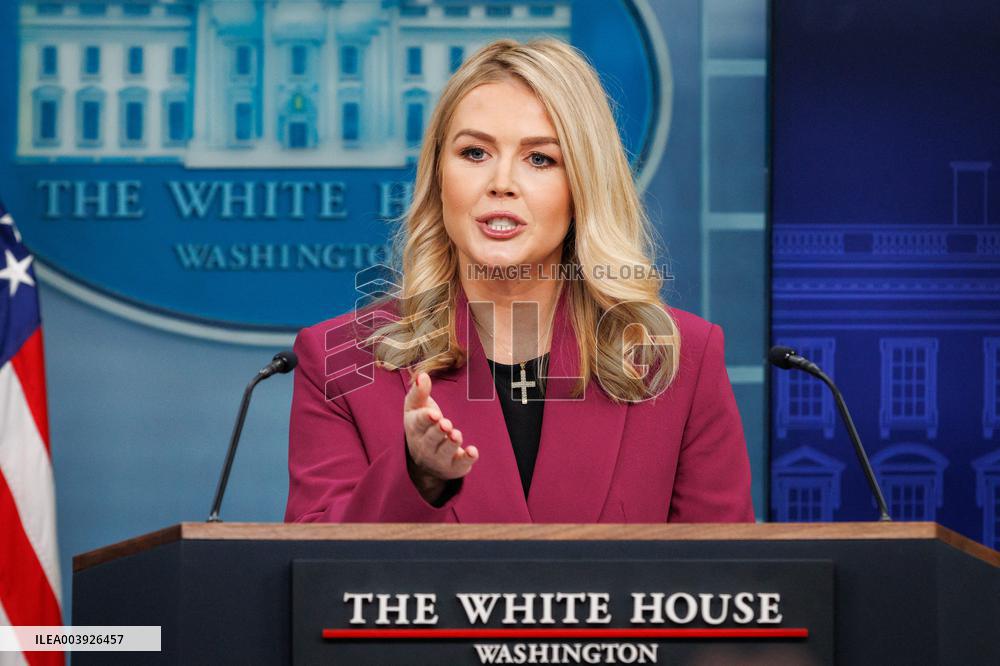 White House Press Secretary Karoline Leavitt Holds First Daily Press Briefing