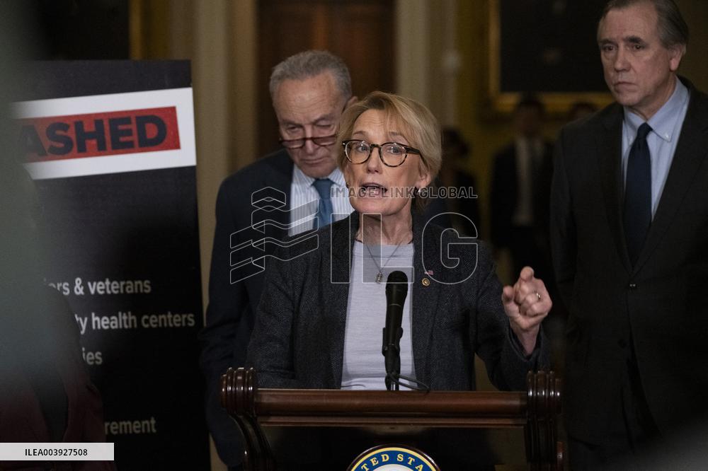 US Senate Democrat Policy Luncheon Press Conference