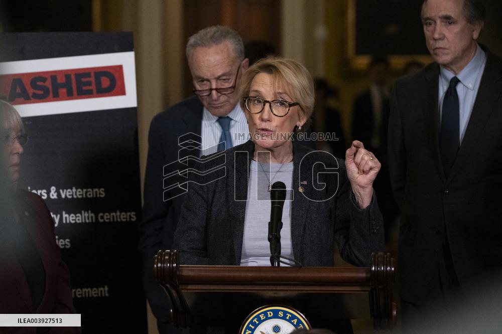 US Senate Democrat Policy Luncheon Press Conference