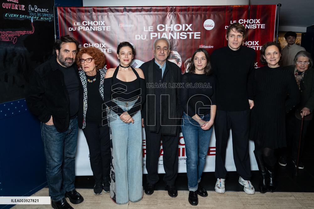 Premiere Le choix du pianiste - Paris AJ
