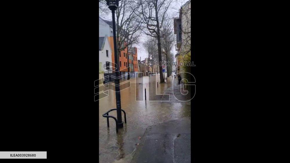 France: Storm Herminia Triggers Severe Flooding In Rennes, Prompting Evacuations 2
