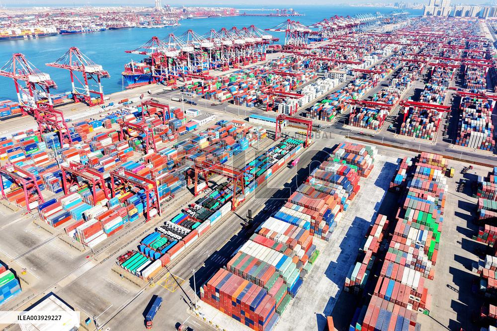 Qingdao Port Container Trade