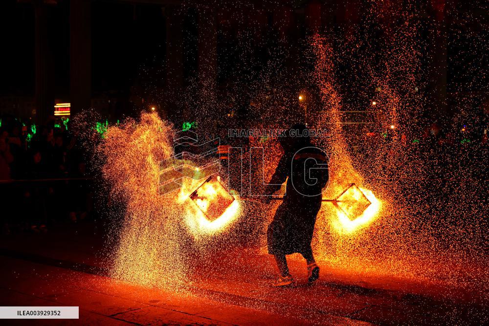 Chinese Celebrate Spring Festival Holiday