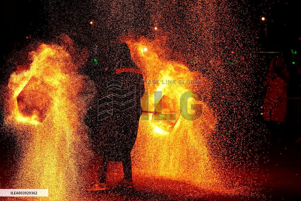 Chinese Celebrate Spring Festival Holiday