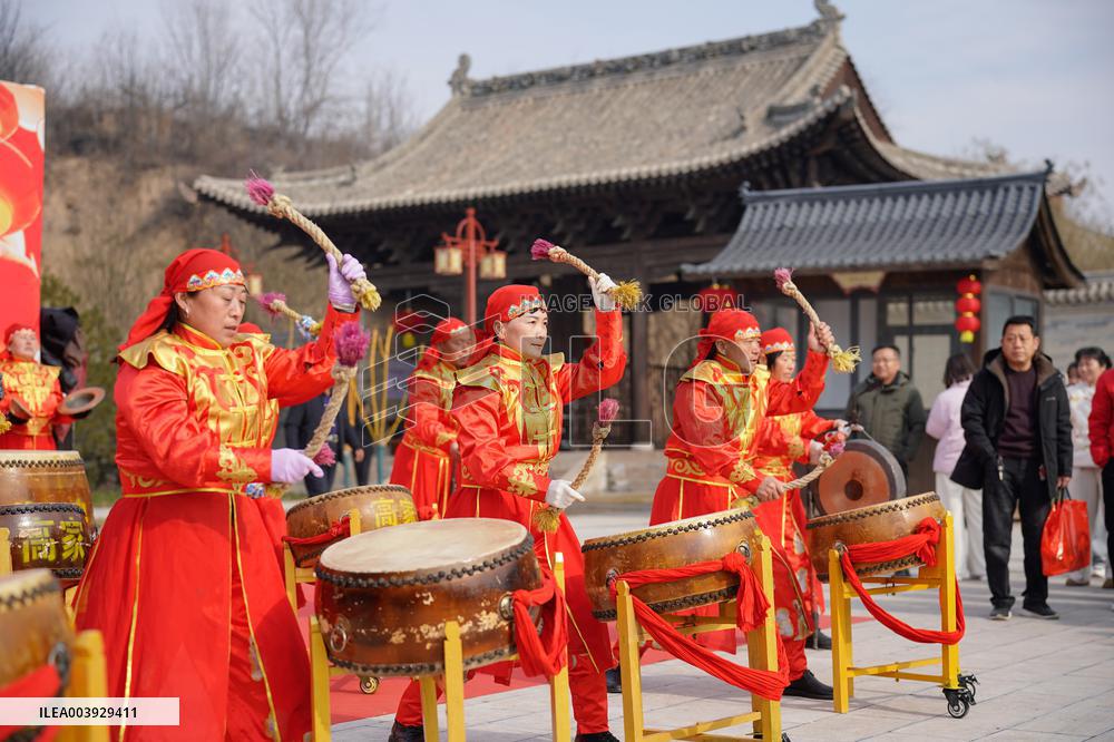 Gongs And Drums Performance in Yuncheng