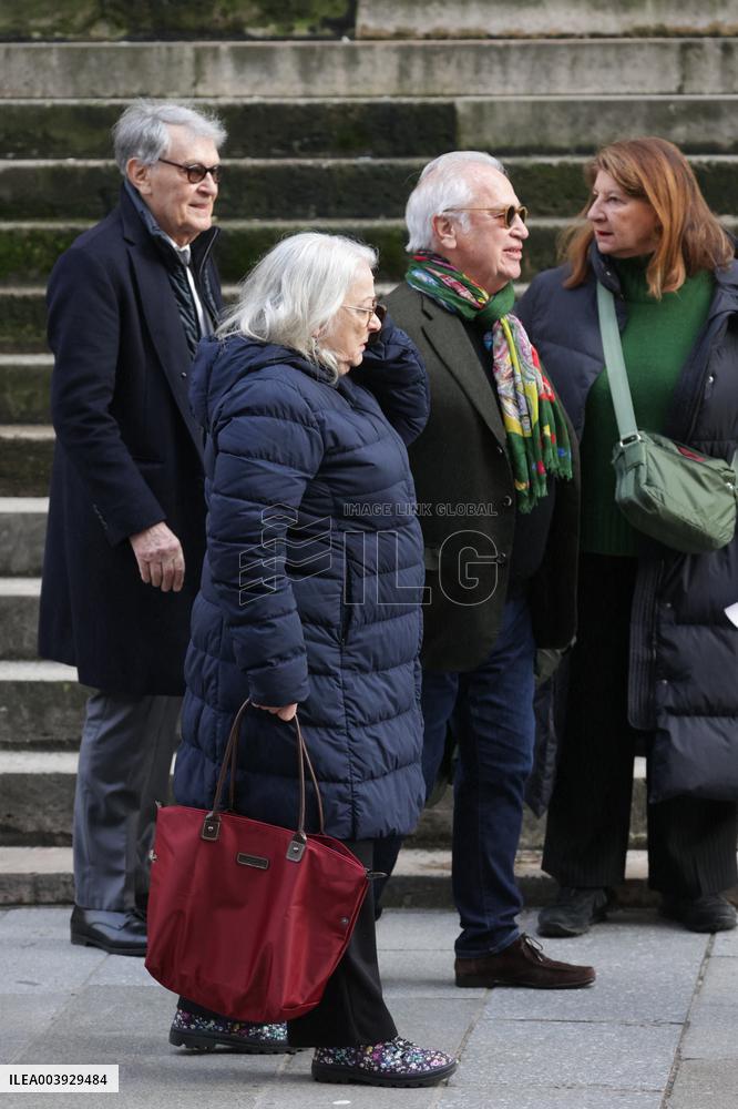 Bertrand Blier Funeral - Paris