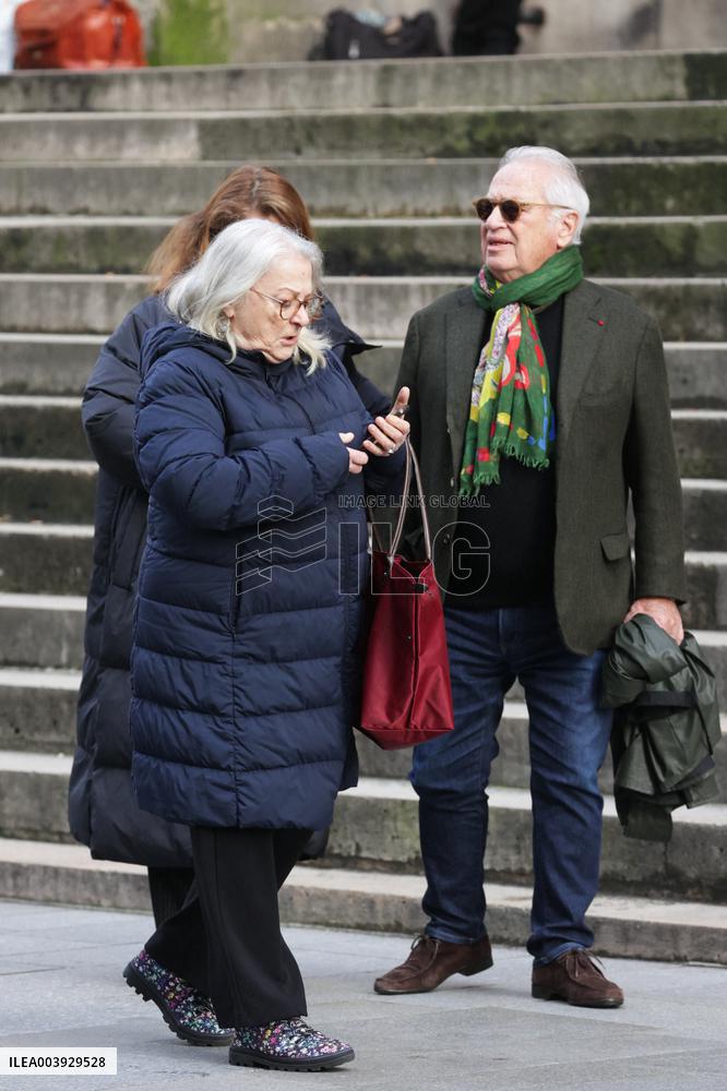 Bertrand Blier Funeral - Paris
