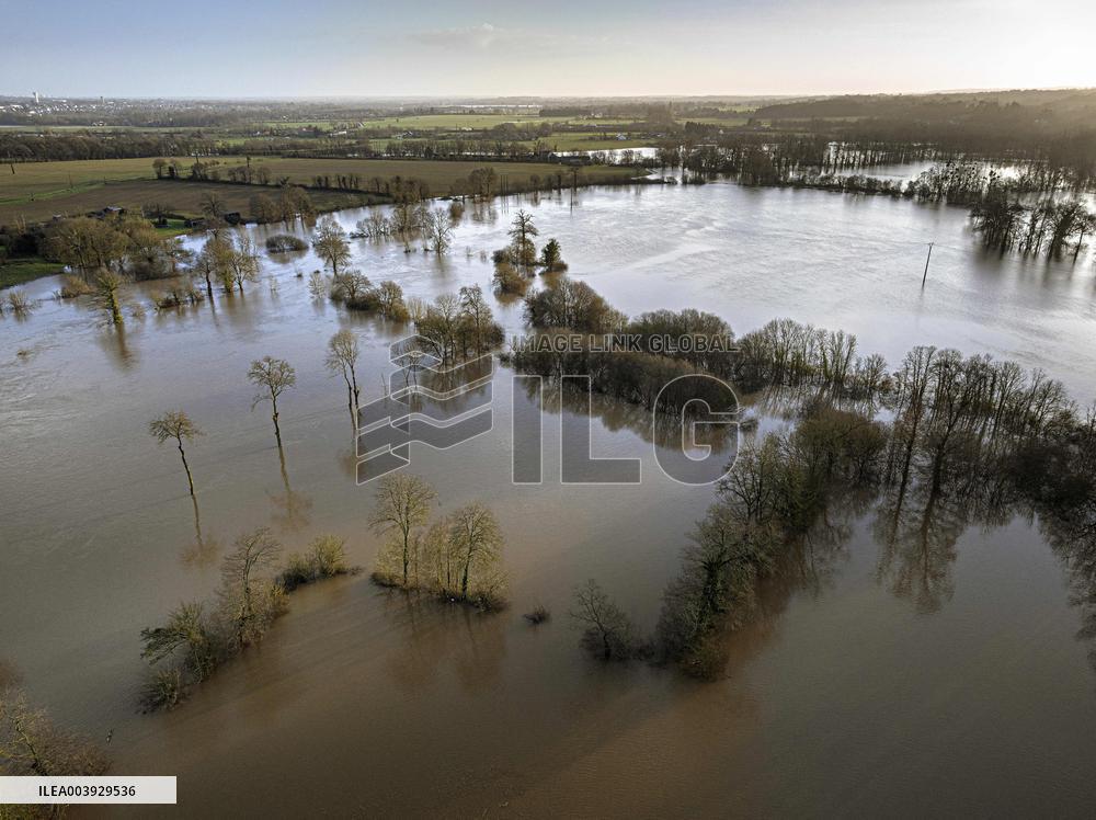 Historic Flooding in Ile Et Vilaine - France
