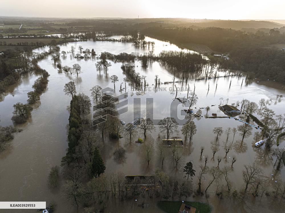 Historic Flooding in Ile Et Vilaine - France