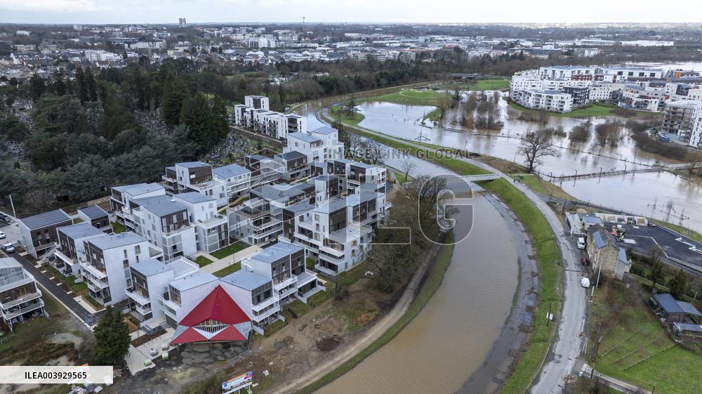 Historic Flooding in Ile Et Vilaine - France