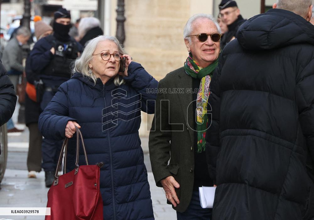 Bertrand Blier Funeral - Paris