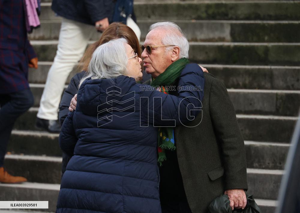 Bertrand Blier Funeral - Paris
