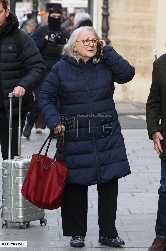Bertrand Blier Funeral - Paris