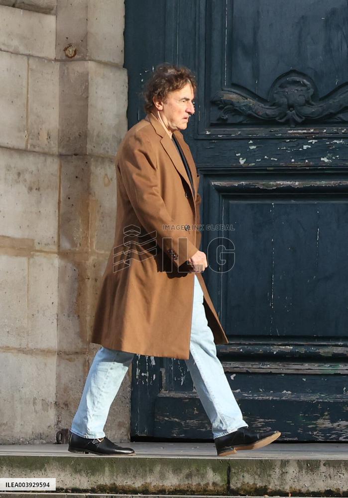 Bertrand Blier Funeral - Paris