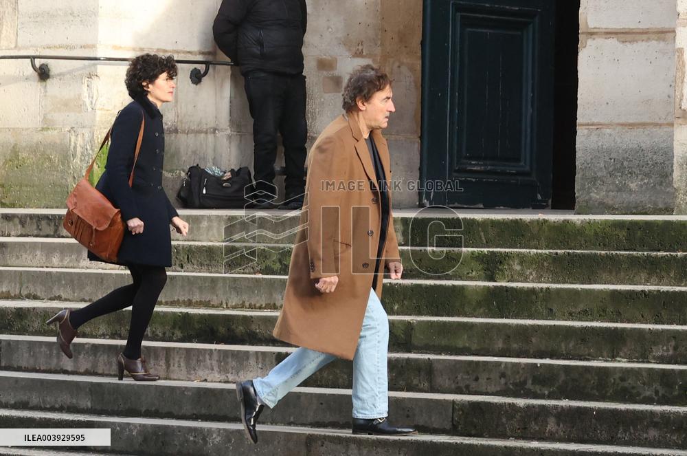 Bertrand Blier Funeral - Paris