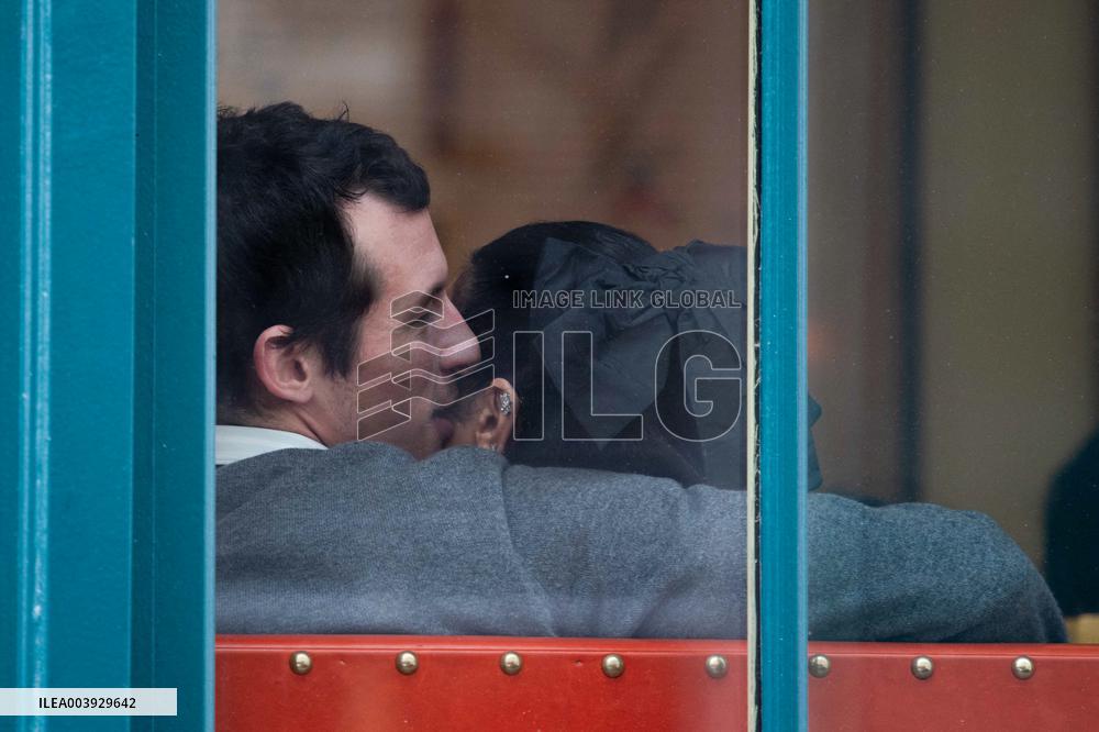 Dua Lipa and Callum Turner Enjoy a Romantic Lunch - Paris