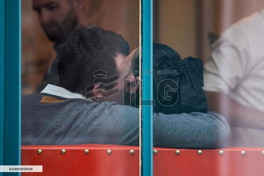 Dua Lipa and Callum Turner Enjoy a Romantic Lunch - Paris