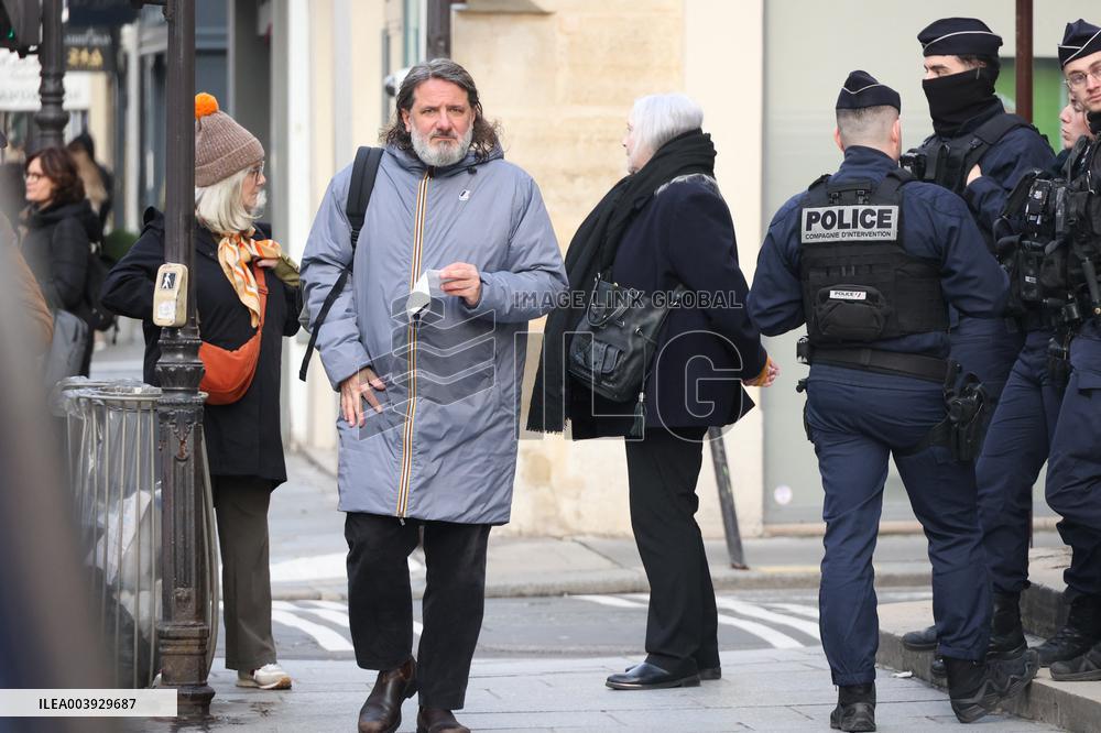 Bertrand Blier Funeral - Paris