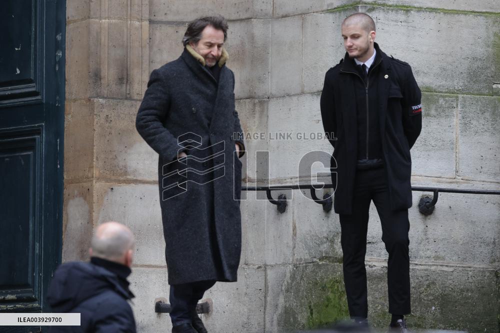 Bertrand Blier Funeral - Paris