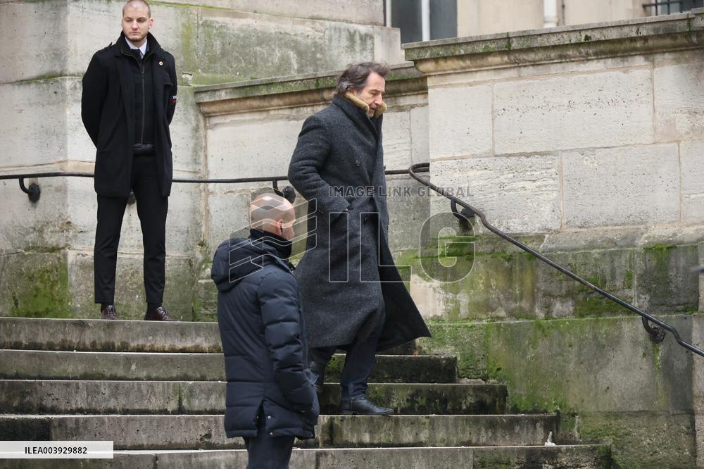 Bertrand Blier Funeral - Paris