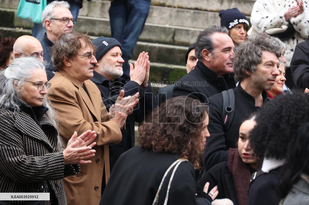 Bertrand Blier Funeral - Paris