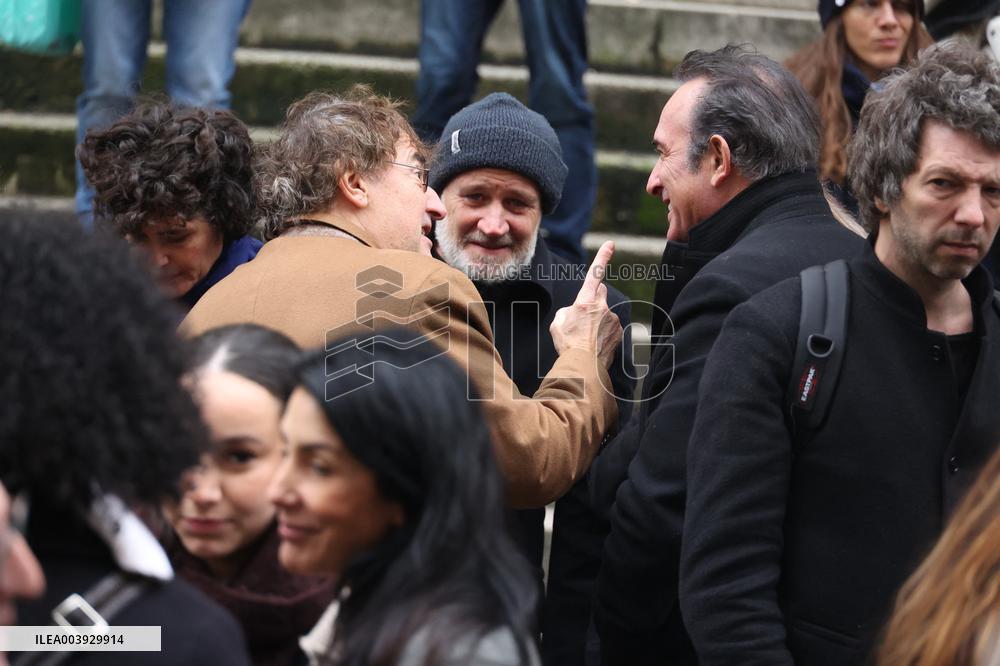 Bertrand Blier Funeral - Paris