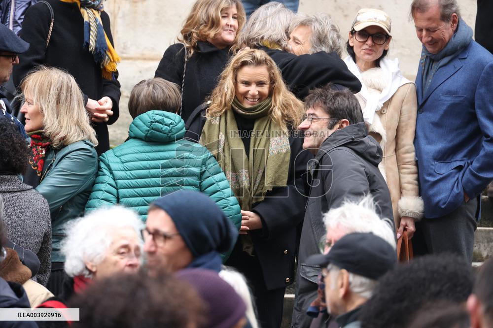 Bertrand Blier Funeral - Paris