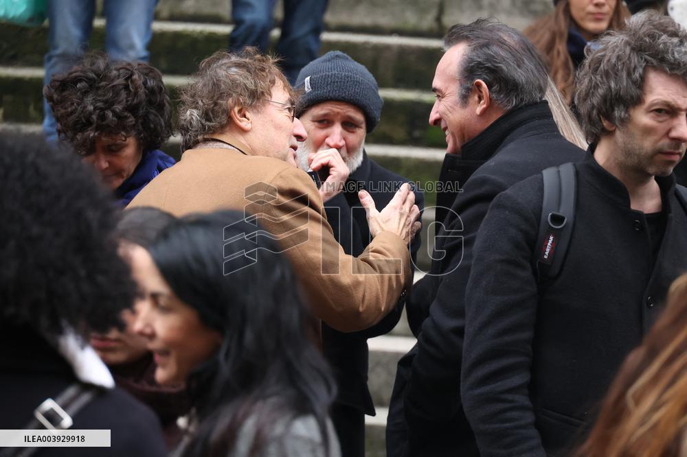 Bertrand Blier Funeral - Paris