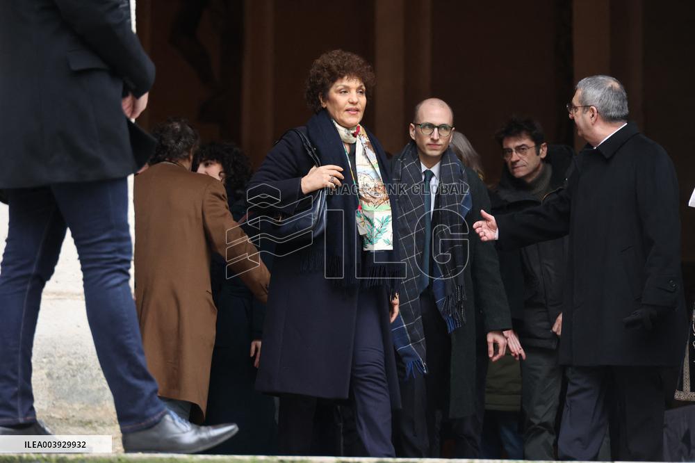Bertrand Blier Funeral - Paris