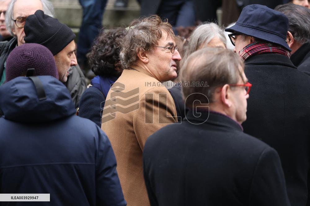 Bertrand Blier Funeral - Paris