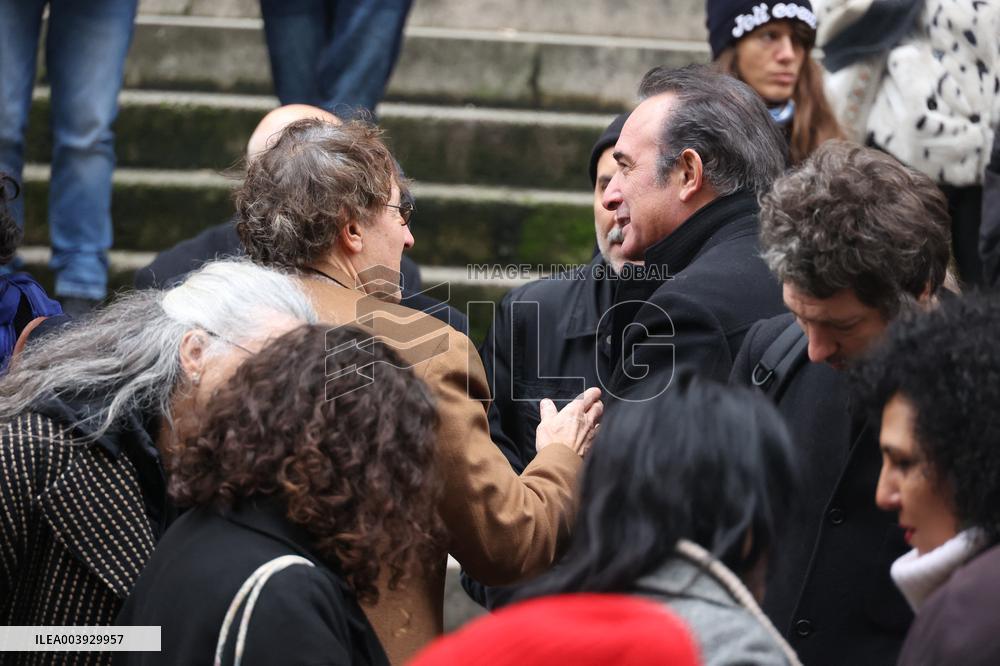 Bertrand Blier Funeral - Paris