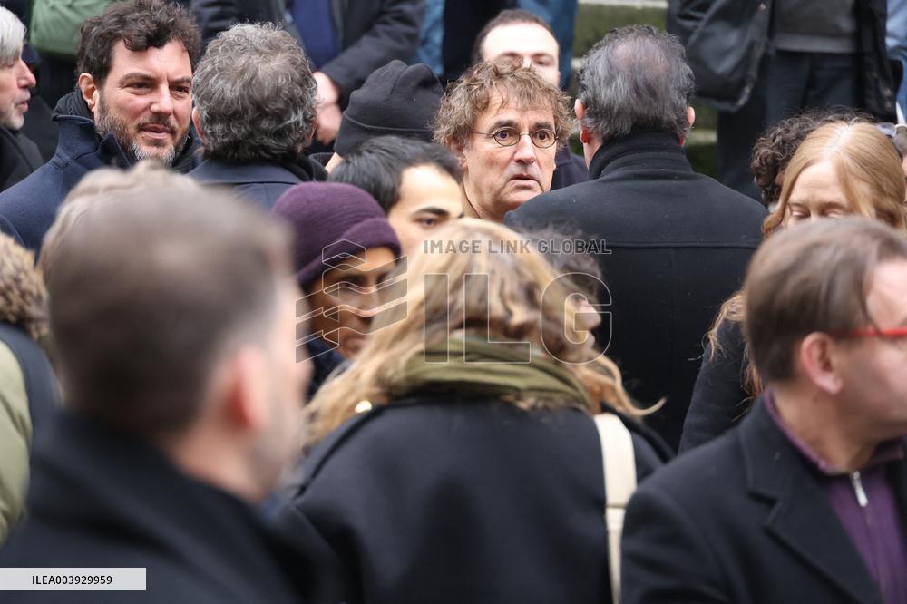 Bertrand Blier Funeral - Paris