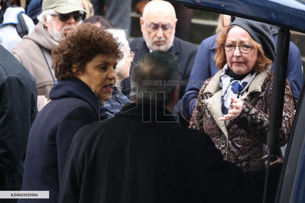 Bertrand Blier Funeral - Paris
