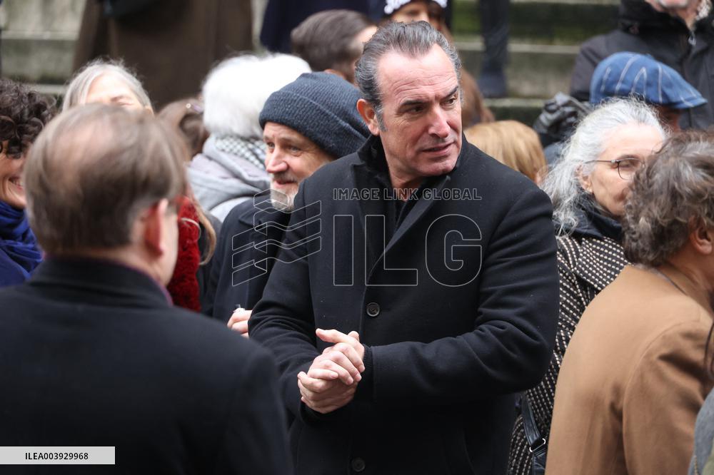 Bertrand Blier Funeral - Paris