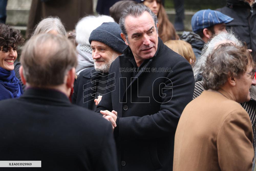 Bertrand Blier Funeral - Paris