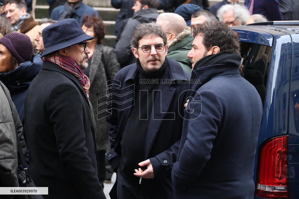 Bertrand Blier Funeral - Paris