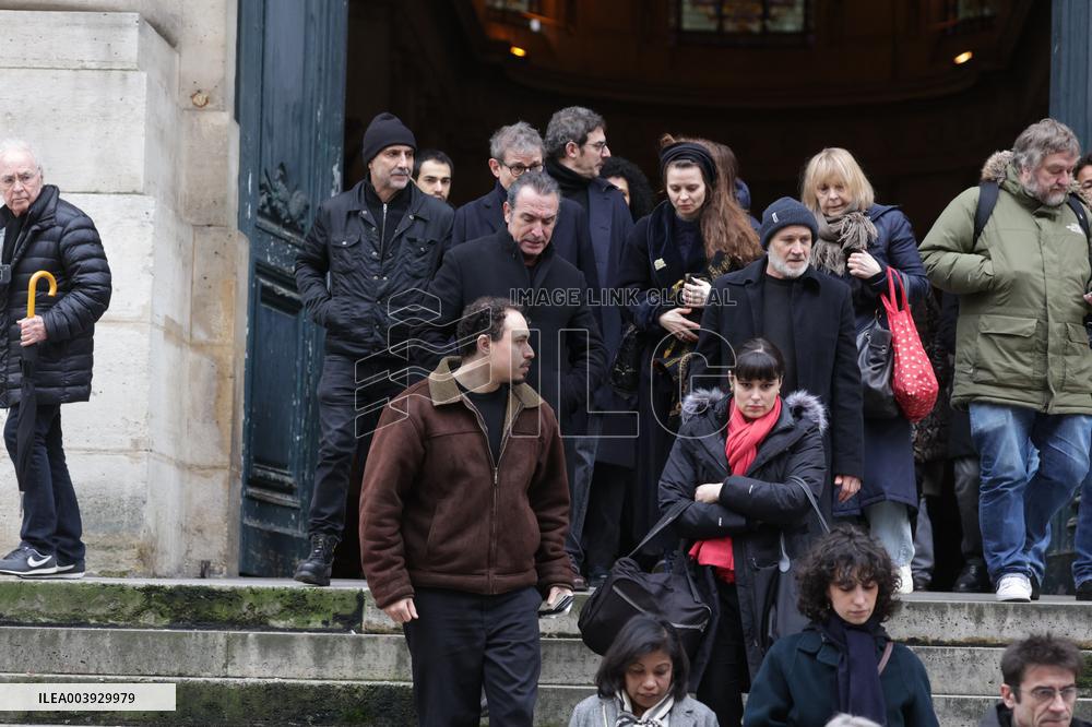 Bertrand Blier Funeral - Paris
