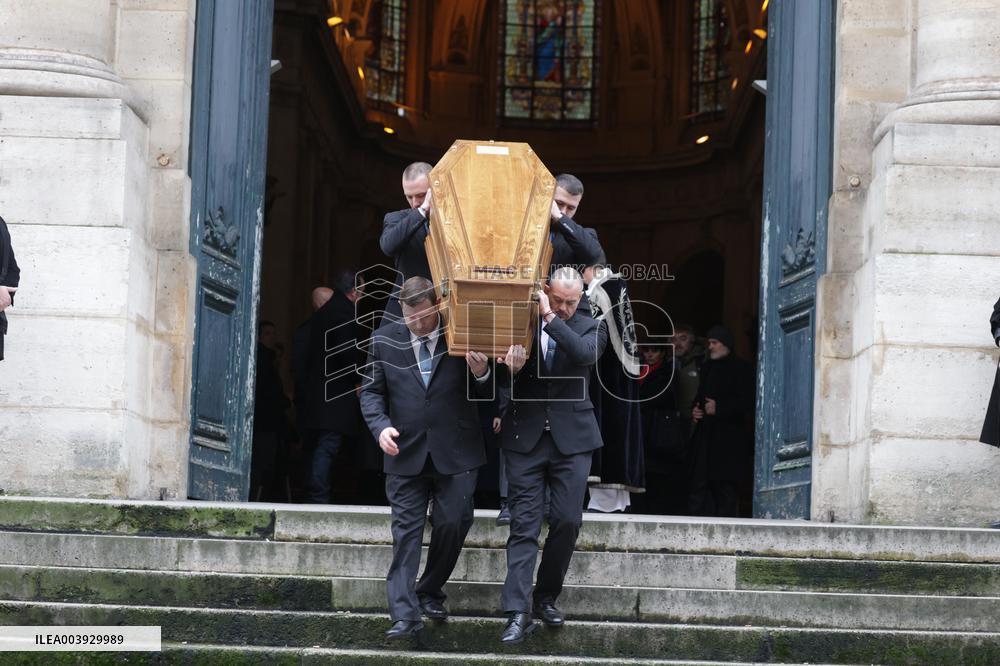 Bertrand Blier Funeral - Paris