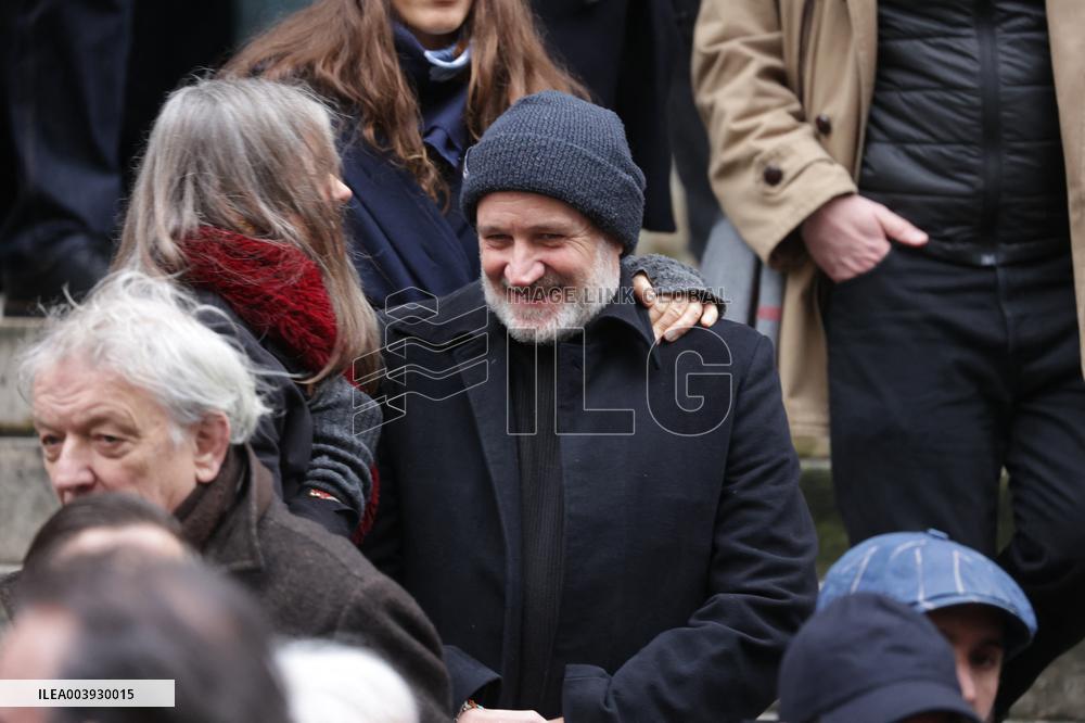 Bertrand Blier Funeral - Paris