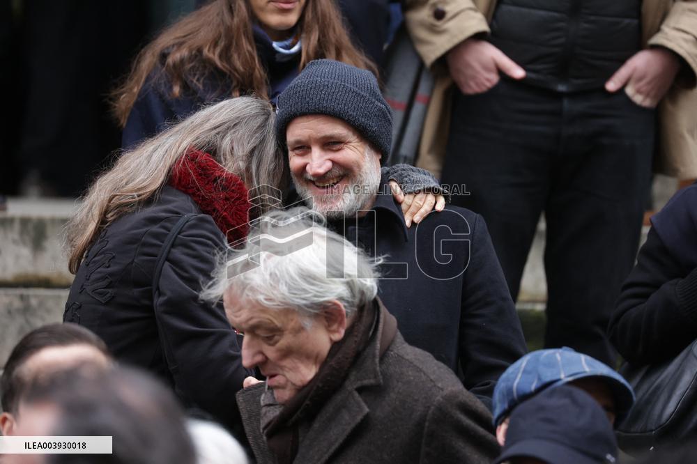 Bertrand Blier Funeral - Paris